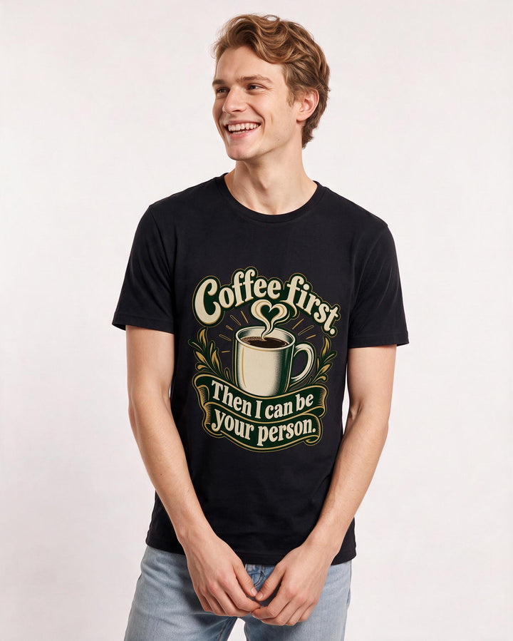 Grandparent Black T-Shirt for Men – Everyday Expression Graphic Tee product image 1