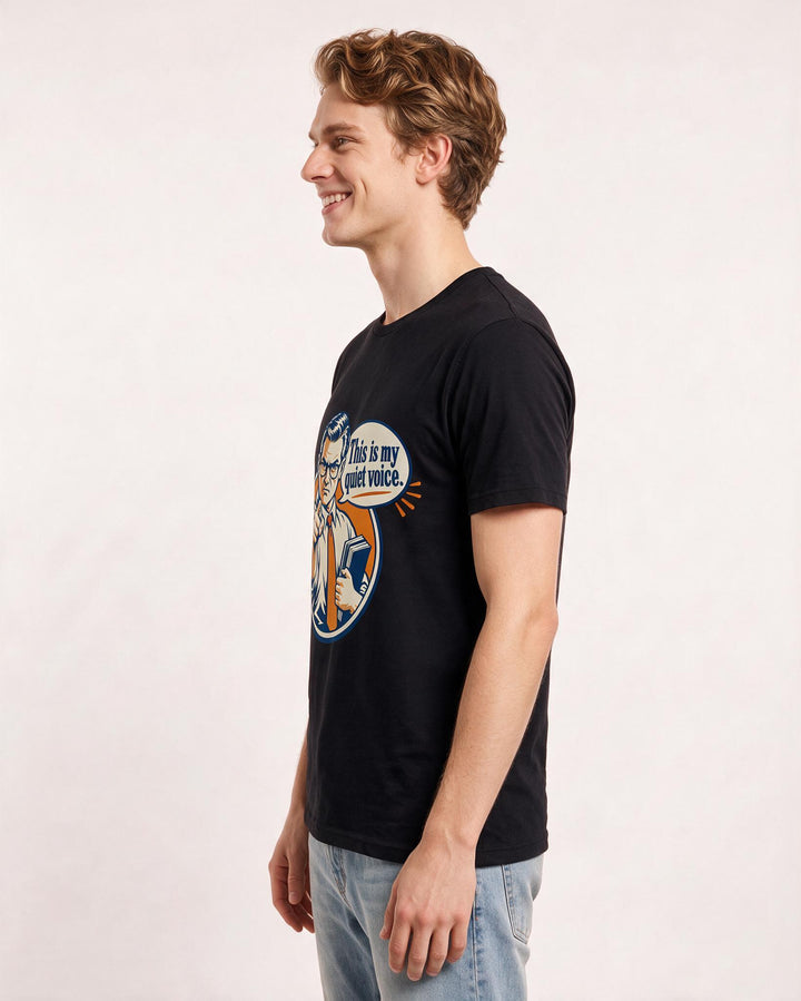 Teacher Black T-Shirt for Men – Everyday Expression Graphic Tee product image 2