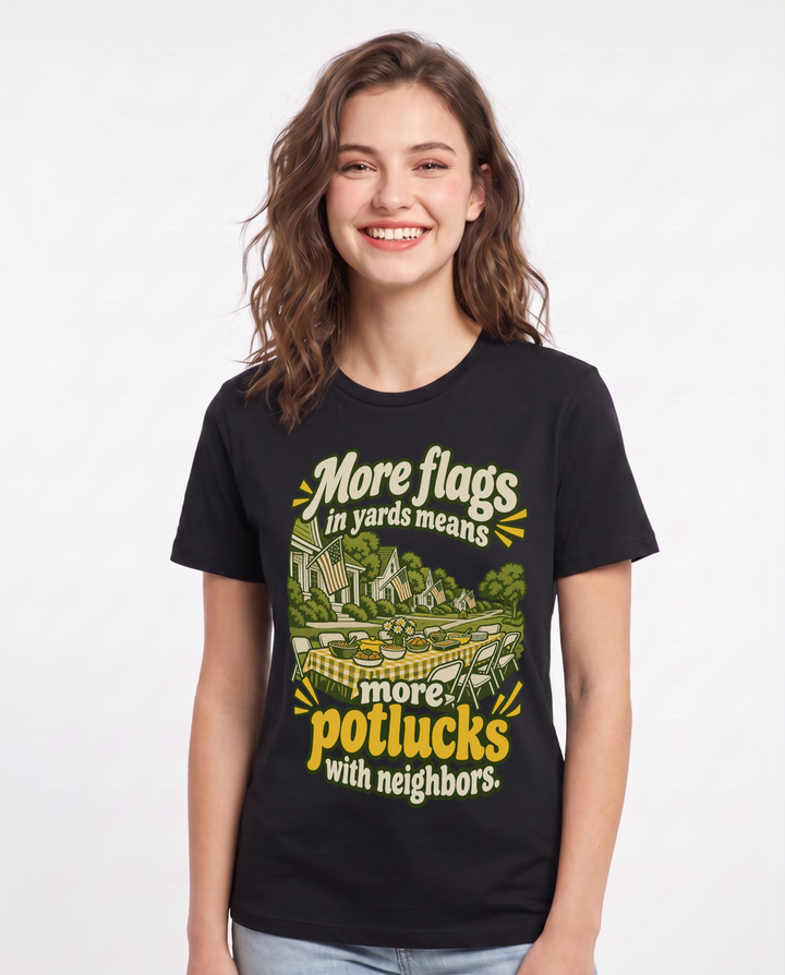 Patriotic Black T-Shirt for Women – Everyday Expression Graphic Tee product image 3