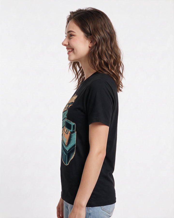 Funny Gaming Women's Black T-Shirt – My bedtime lost its autosave feature years ago. product image 2