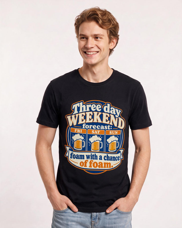 Beer Black T-Shirt for Men – Everyday Expression Graphic Tee product image 1
