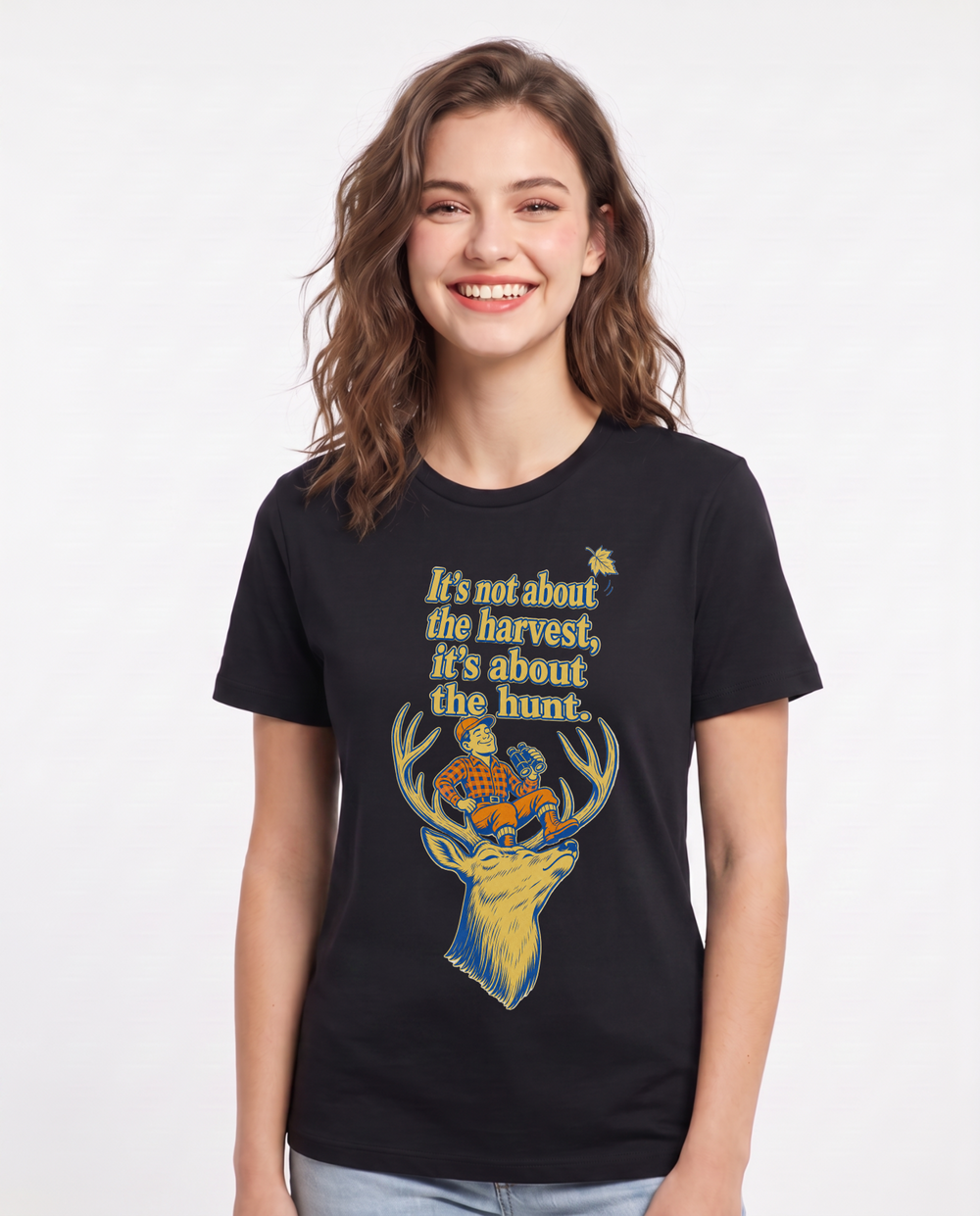 It's not about the harvest, it's about the hunt. - Women's Black T-Shirt product image 2