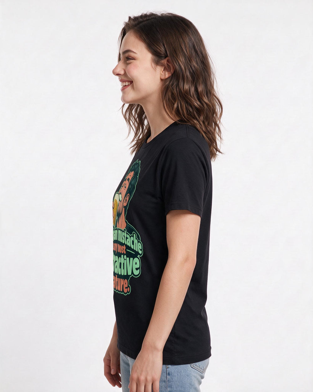 Beer Black T-Shirt for Women – Everyday Expression Graphic Tee product image 2