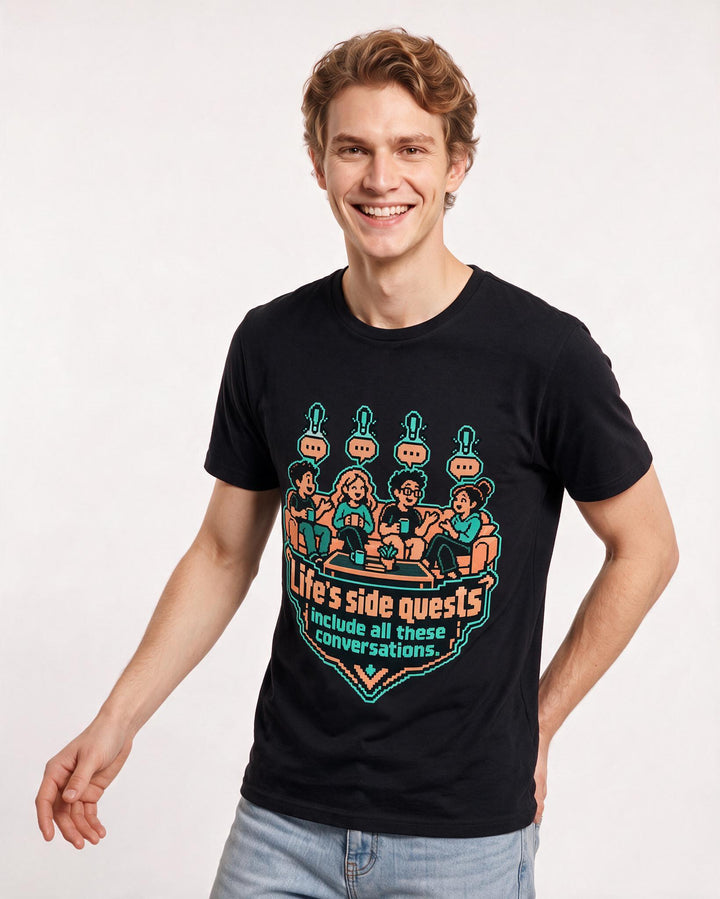 Gaming Black T-Shirt for Men – Game Night Graphic Tee product image 1