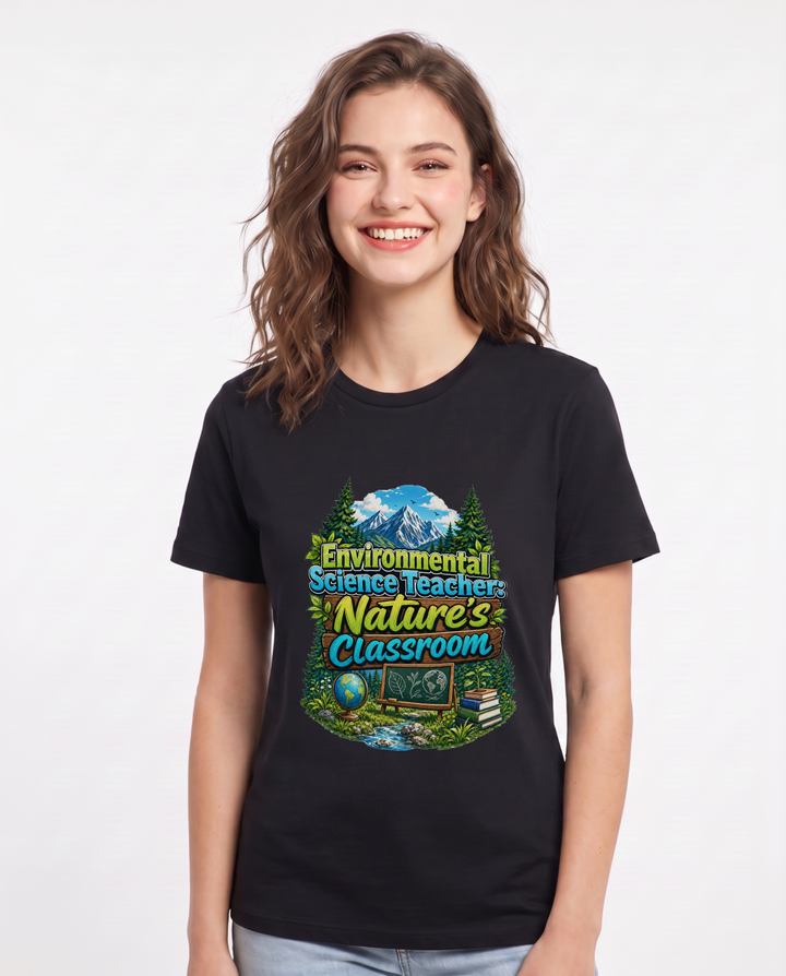 Environmental Science Teacher: Nature's Classroom Women's Black T-Shirt product image 2