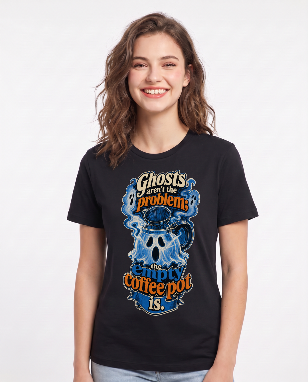 Halloween Black T-Shirt for Women – Halloween Theme Graphic Tee product image 1