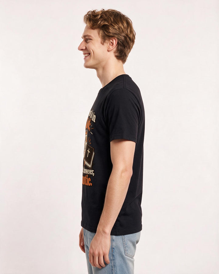 Christian Faith Black T-Shirt for Men – Everyday Expression Graphic Tee product image 2