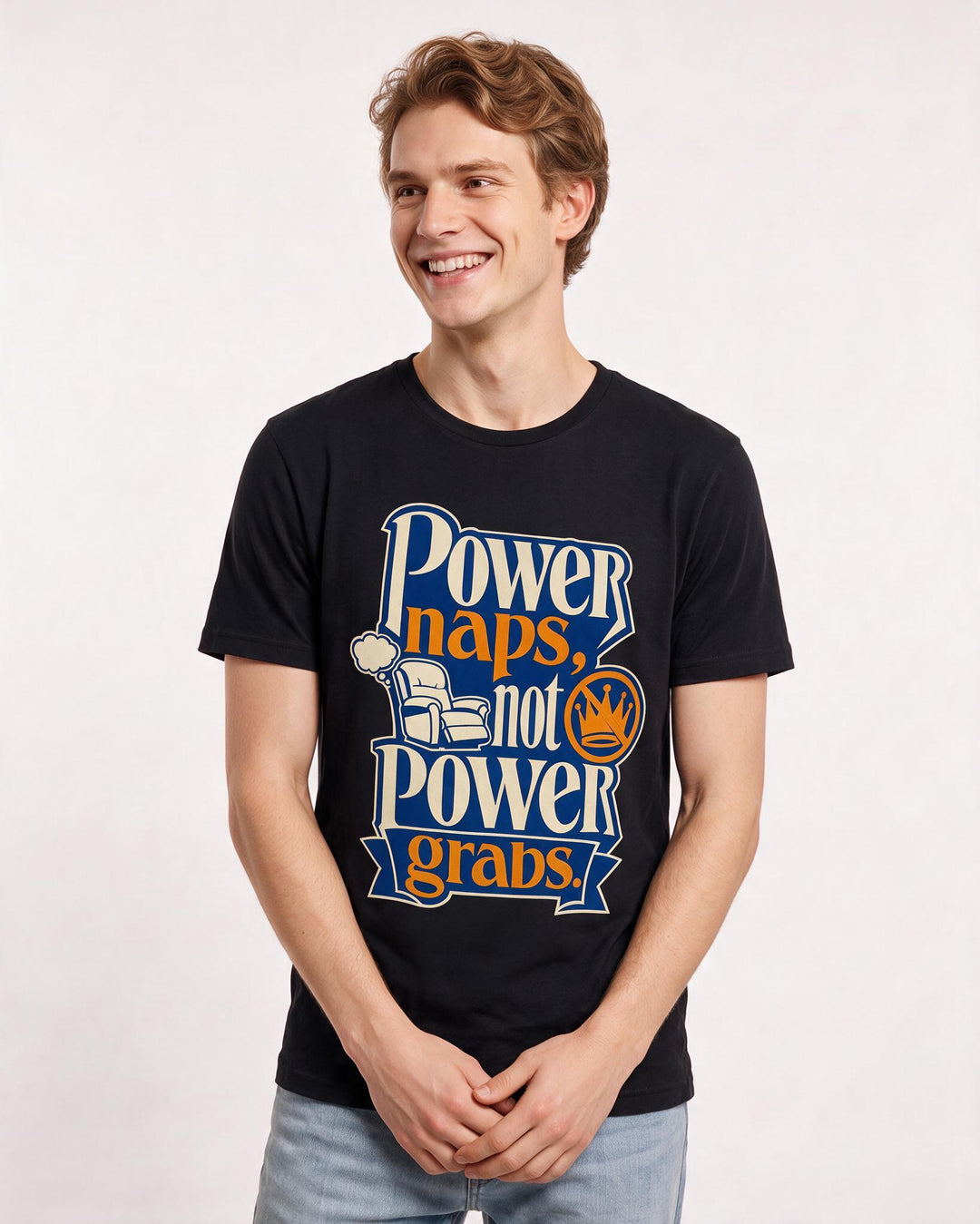 Political Statement Black T-Shirt for Men – Everyday Expression Graphic Tee product image 3