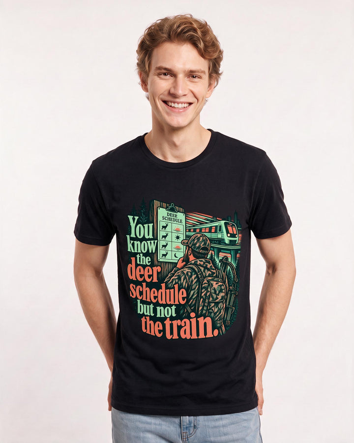 Hunting Black T-Shirt for Men – Everyday Expression Graphic Tee product image 1