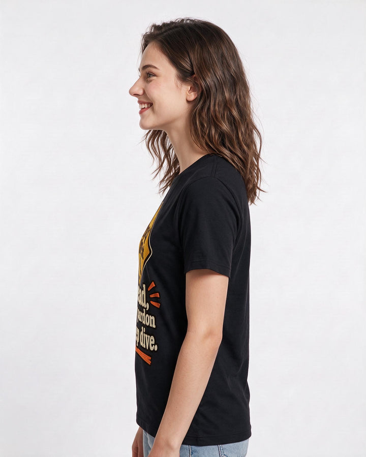 Neurodiversity Black T-Shirt for Women – Everyday Expression Graphic Tee product image 2