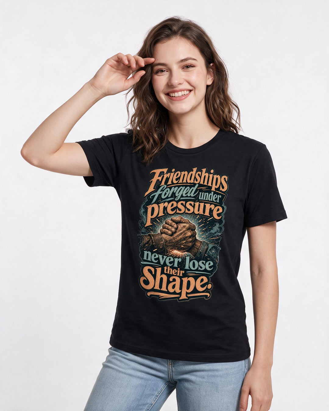Veteran Black T-Shirt for Women – Everyday Expression Graphic Tee product image 1