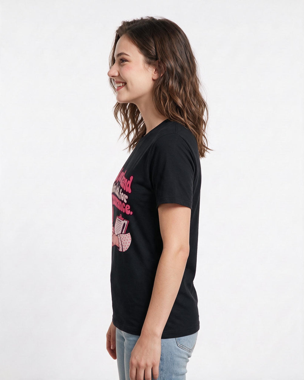Nurse Black T-Shirt for Women – Nursing Life Graphic Tee product image 2