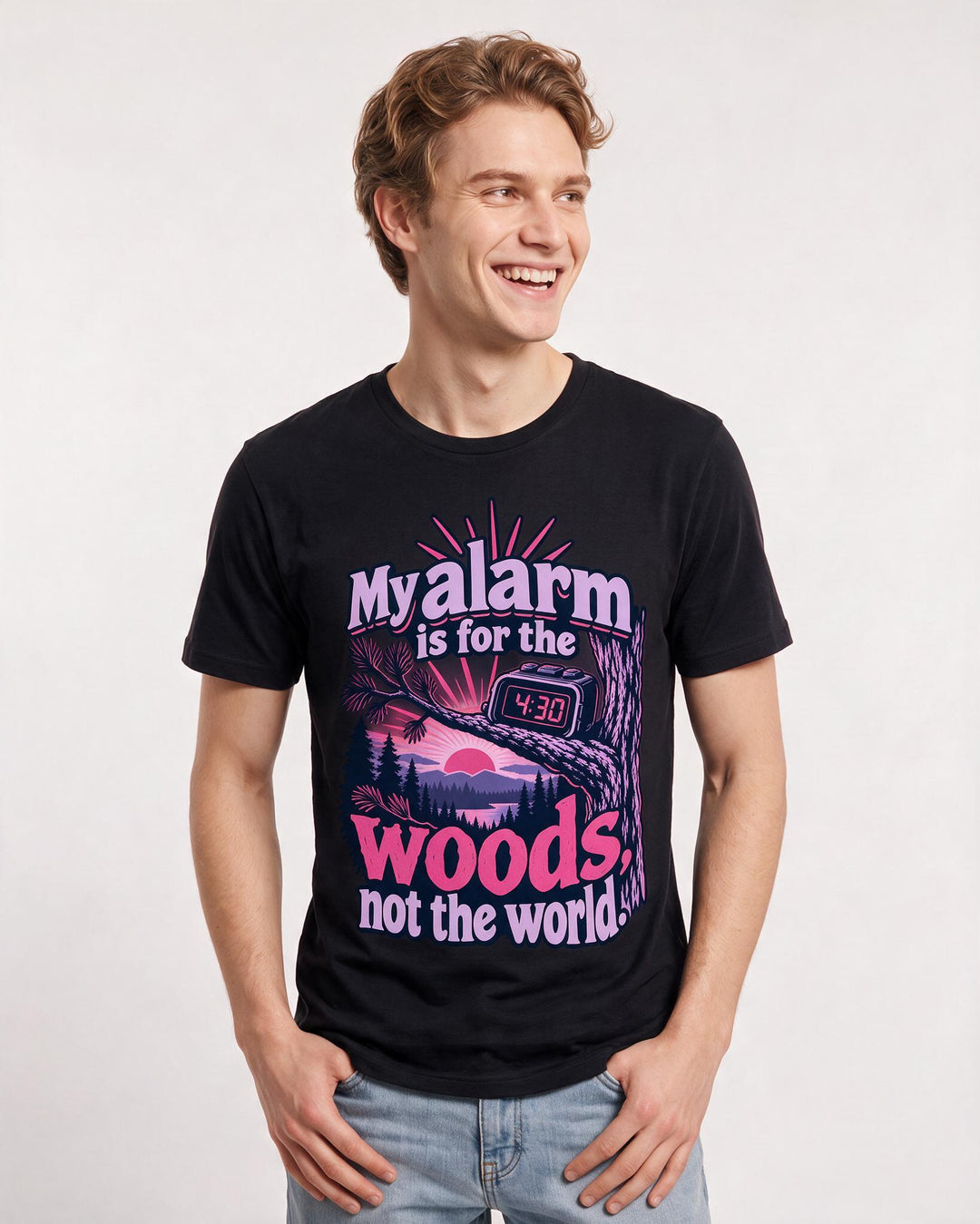 Hunting Black T-Shirt for Men – Everyday Expression Graphic Tee product image 1
