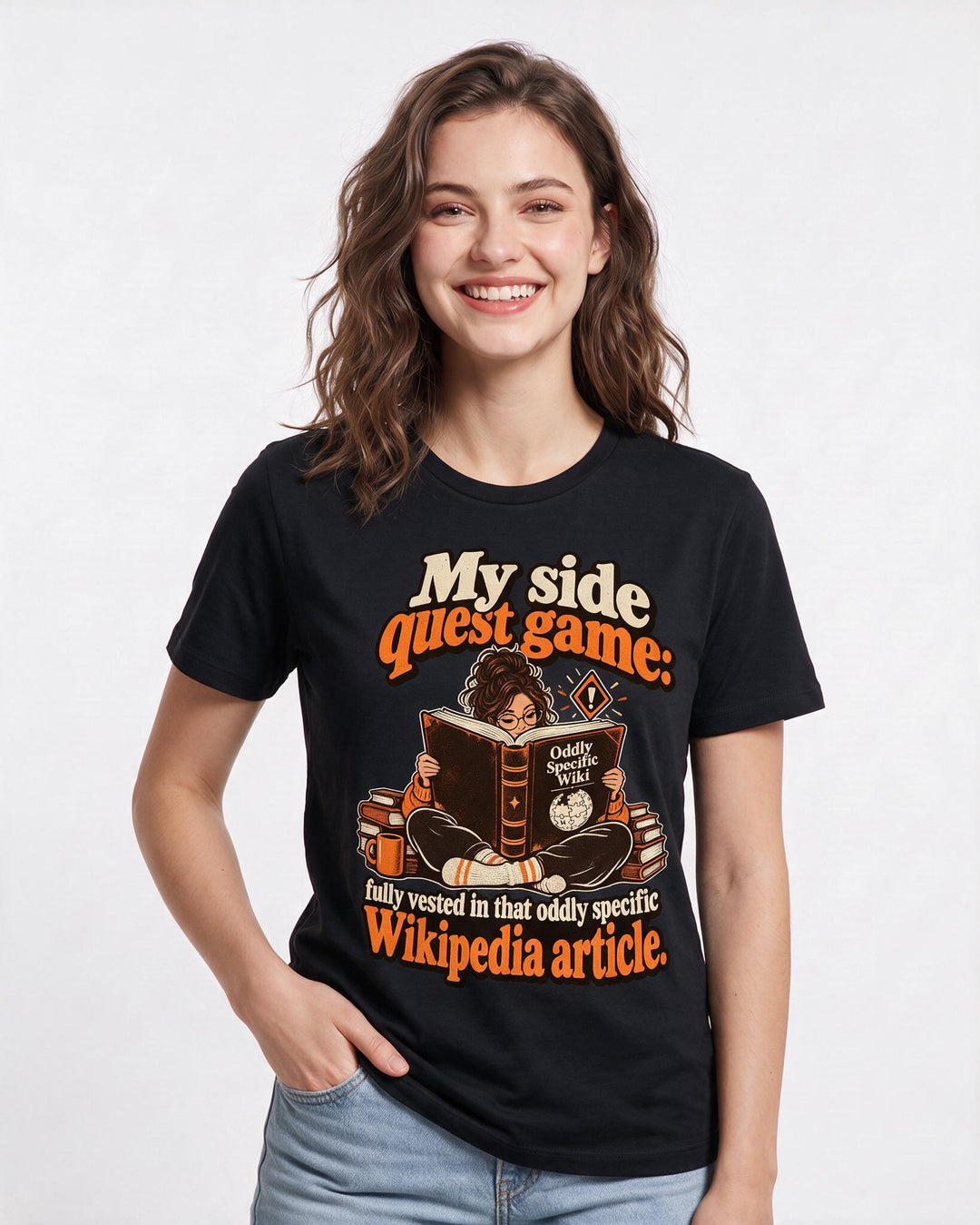 Gaming Black T-Shirt for Women – Game Night Graphic Tee product image 1