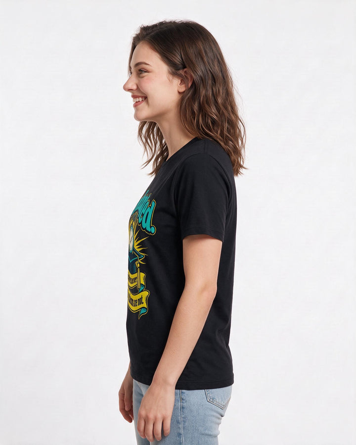Graduation Black T-Shirt for Women – Everyday Expression Graphic Tee product image 2