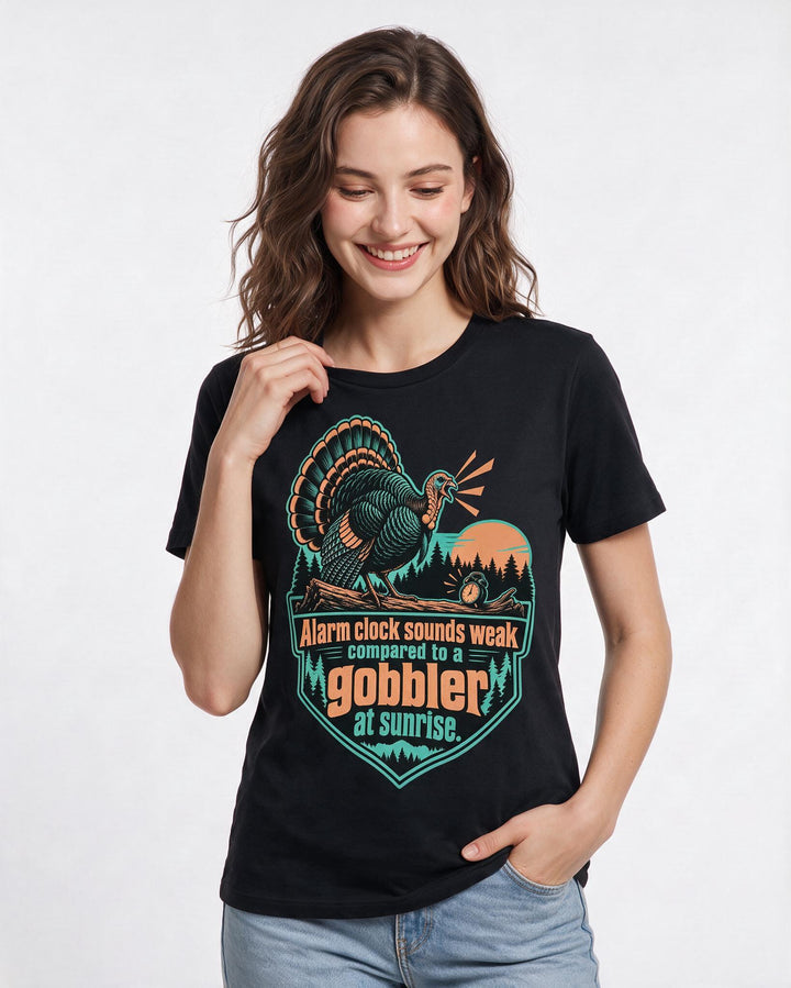 Hunting Black T-Shirt for Women – Everyday Expression Graphic Tee product image 1