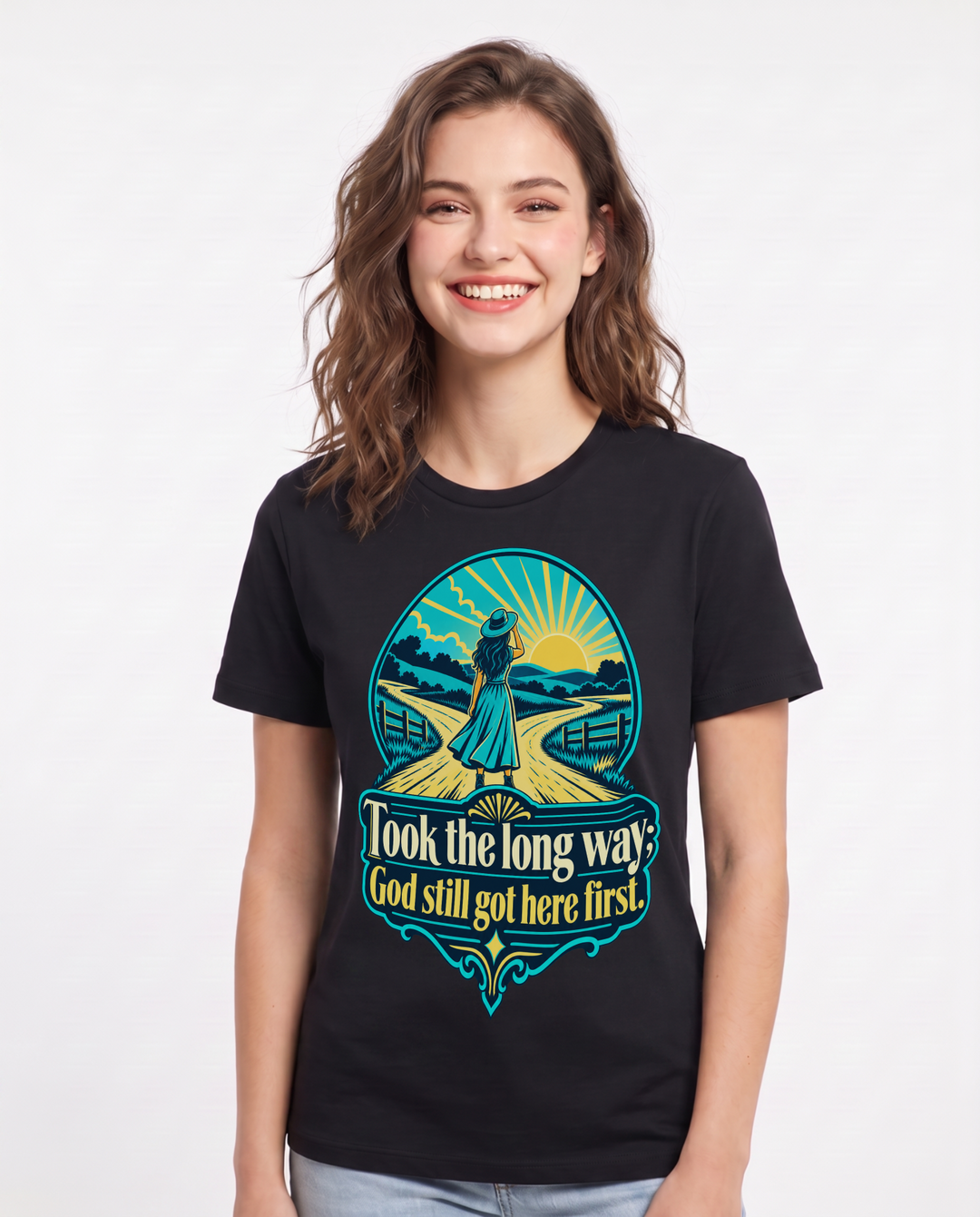 Christian Faith Black T-Shirt for Women – Everyday Expression Graphic Tee product image 3