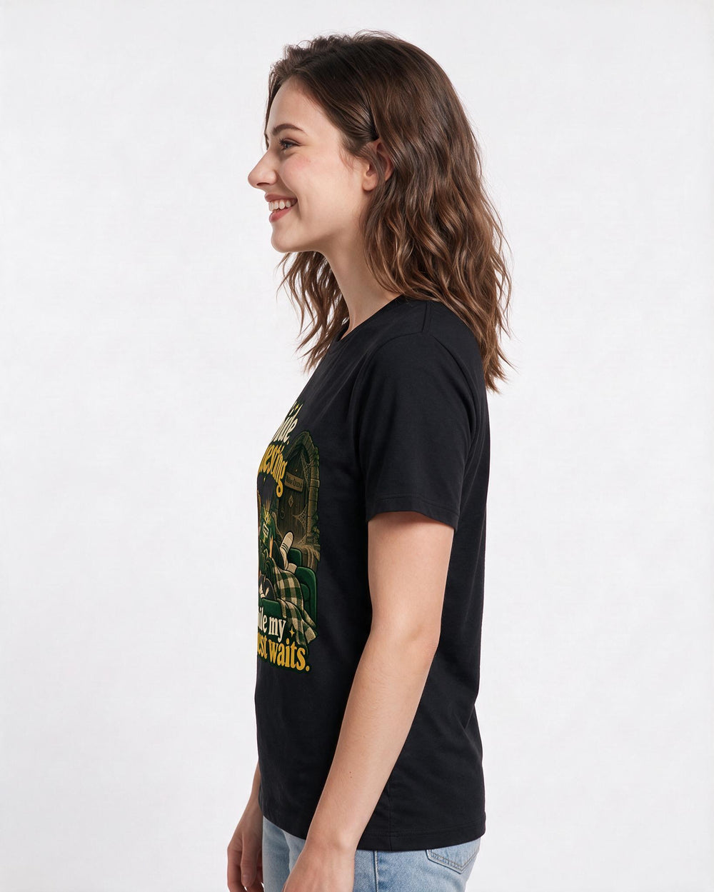 Gaming Black T-Shirt for Women – Game Night Graphic Tee product image 2