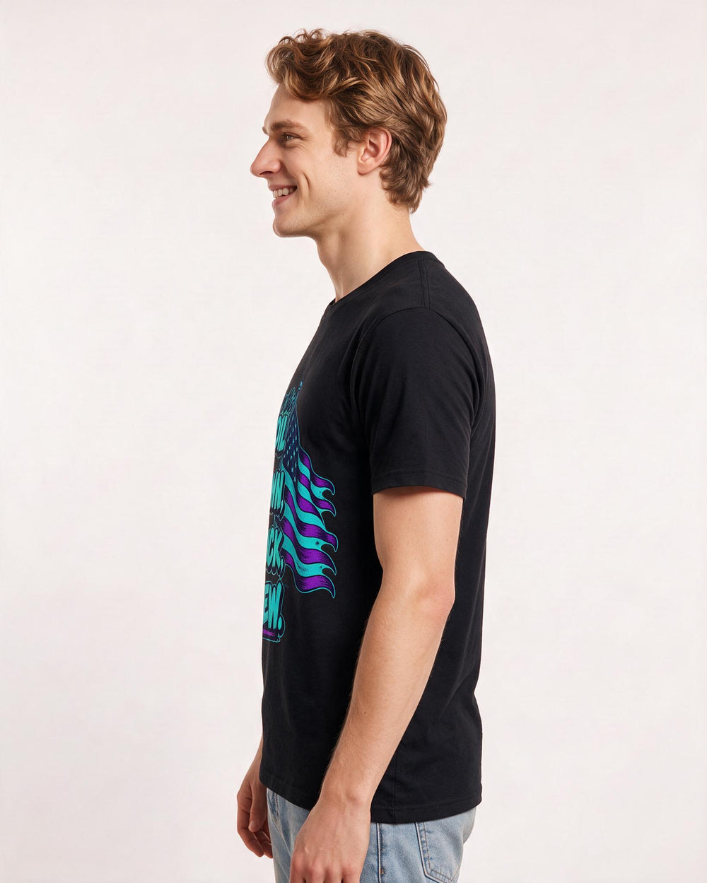 Patriotic Black T-Shirt for Men – Everyday Expression Graphic Tee product image 2