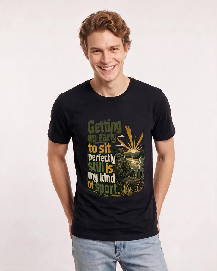 Hunting Black T-Shirt for Men – Everyday Expression Graphic Tee product image 3
