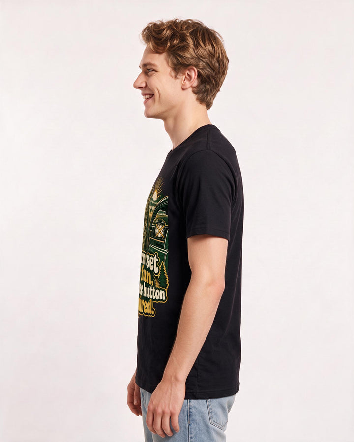 Hunting Black T-Shirt for Men – Everyday Expression Graphic Tee product image 2