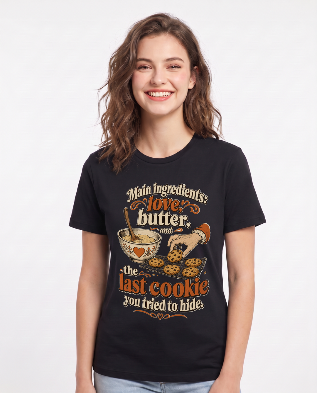 Family Black T-Shirt for Women – Everyday Expression Graphic Tee product image 1