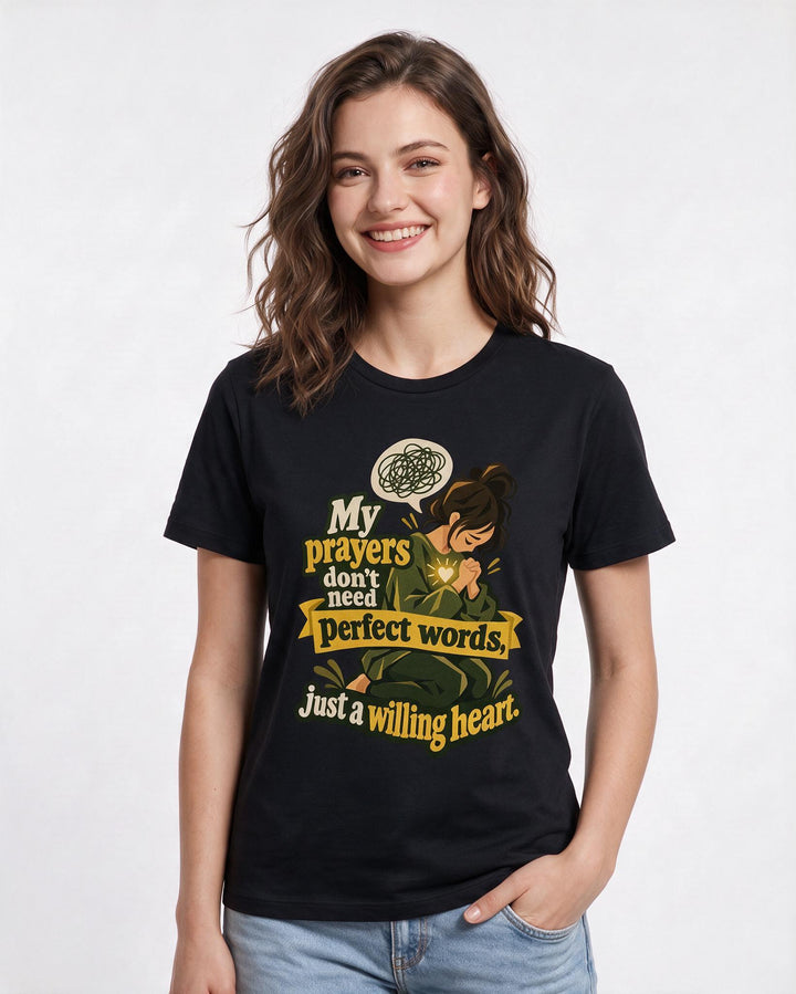 Christian Faith Black T-Shirt for Women – Everyday Expression Graphic Tee product image 1
