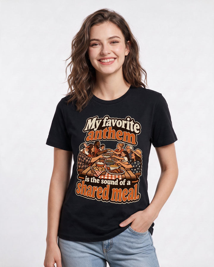 Patriotic Black T-Shirt for Women – Everyday Expression Graphic Tee product image 1
