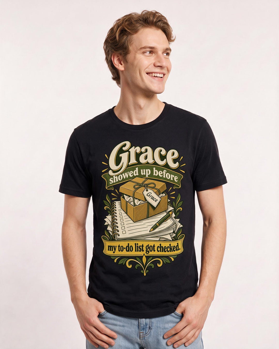 Christian Faith Black T-Shirt for Men – Everyday Expression Graphic Tee product image 1