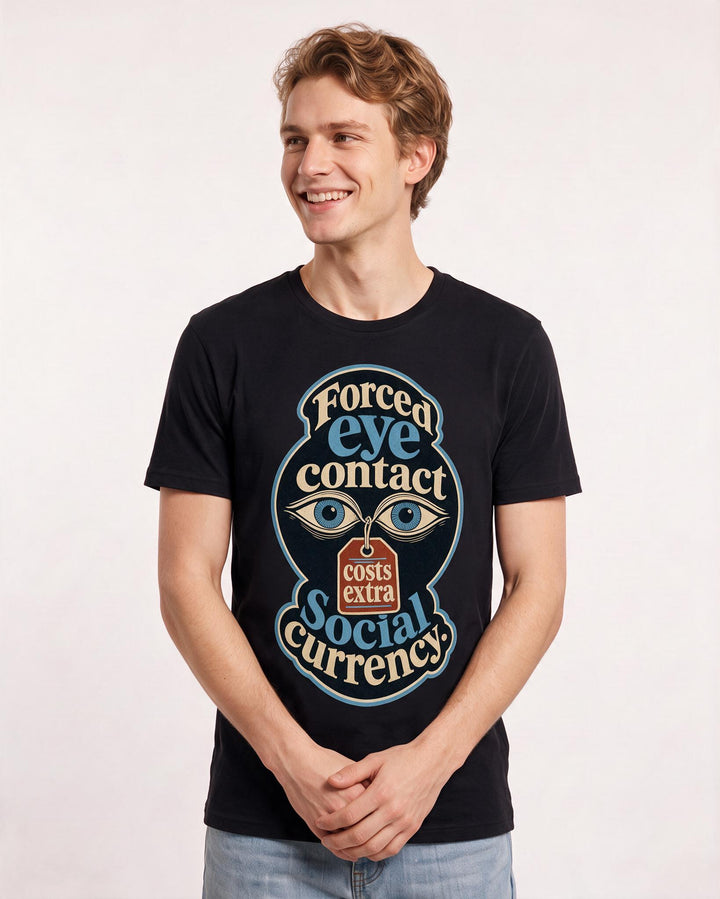 Neurodiversity Black T-Shirt for Men – Everyday Expression Graphic Tee product image 3