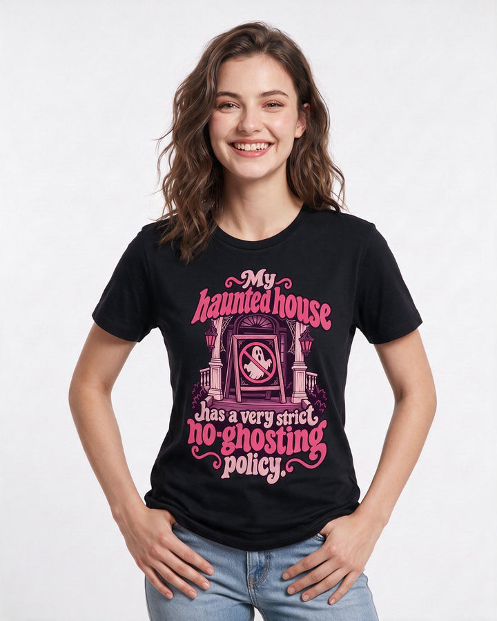 Halloween Black T-Shirt for Women – Halloween Theme Graphic Tee product image 1