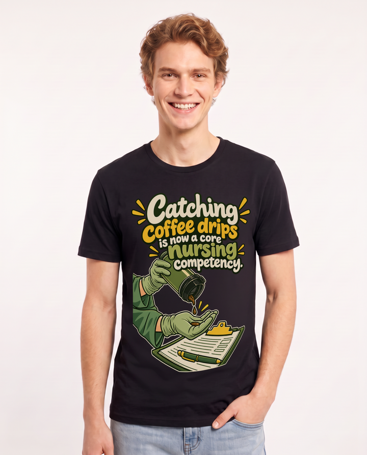 Nurse Black T-Shirt for Men – Nursing Life Graphic Tee product image 3