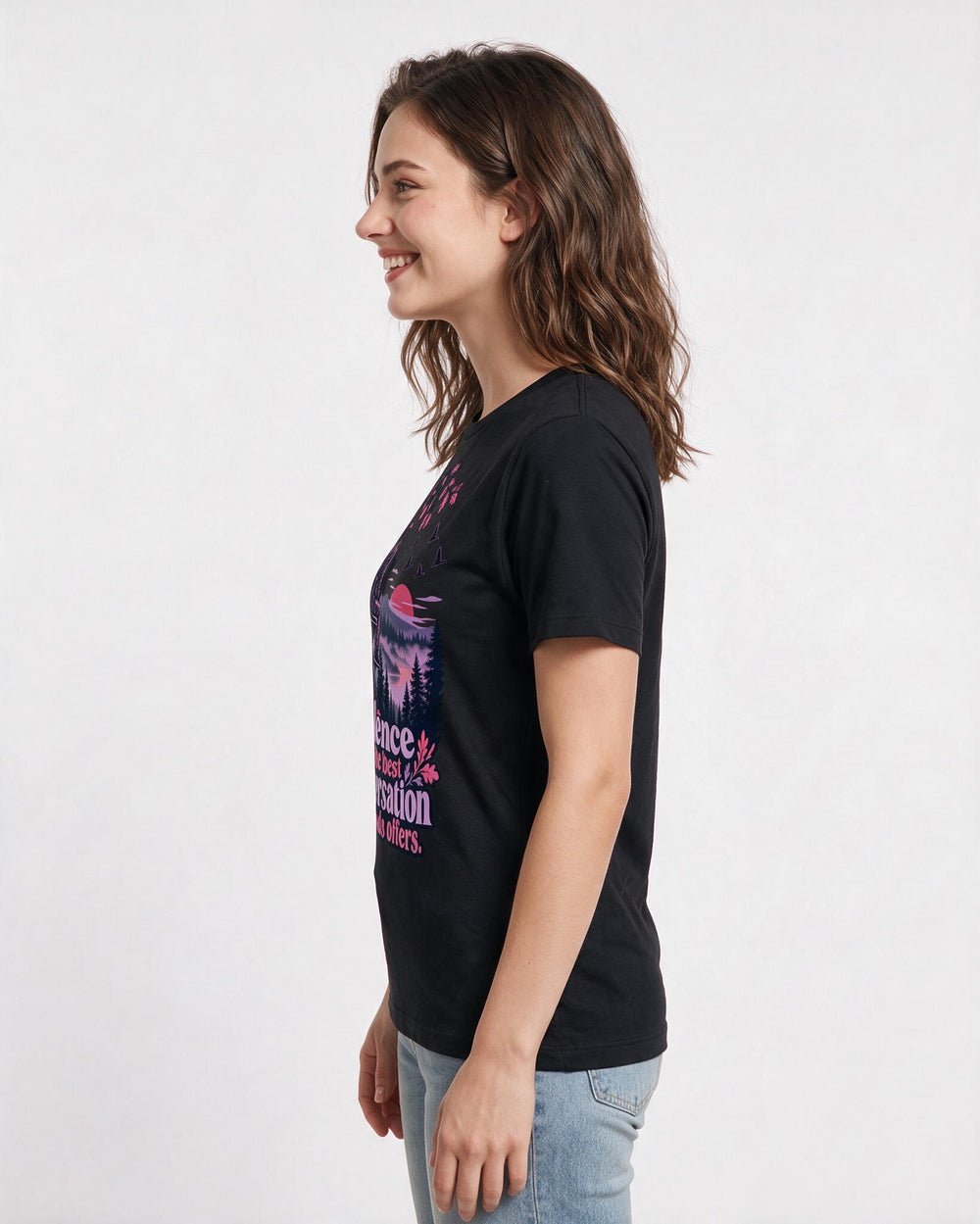 Hunting Black T-Shirt for Women – Everyday Expression Graphic Tee product image 2