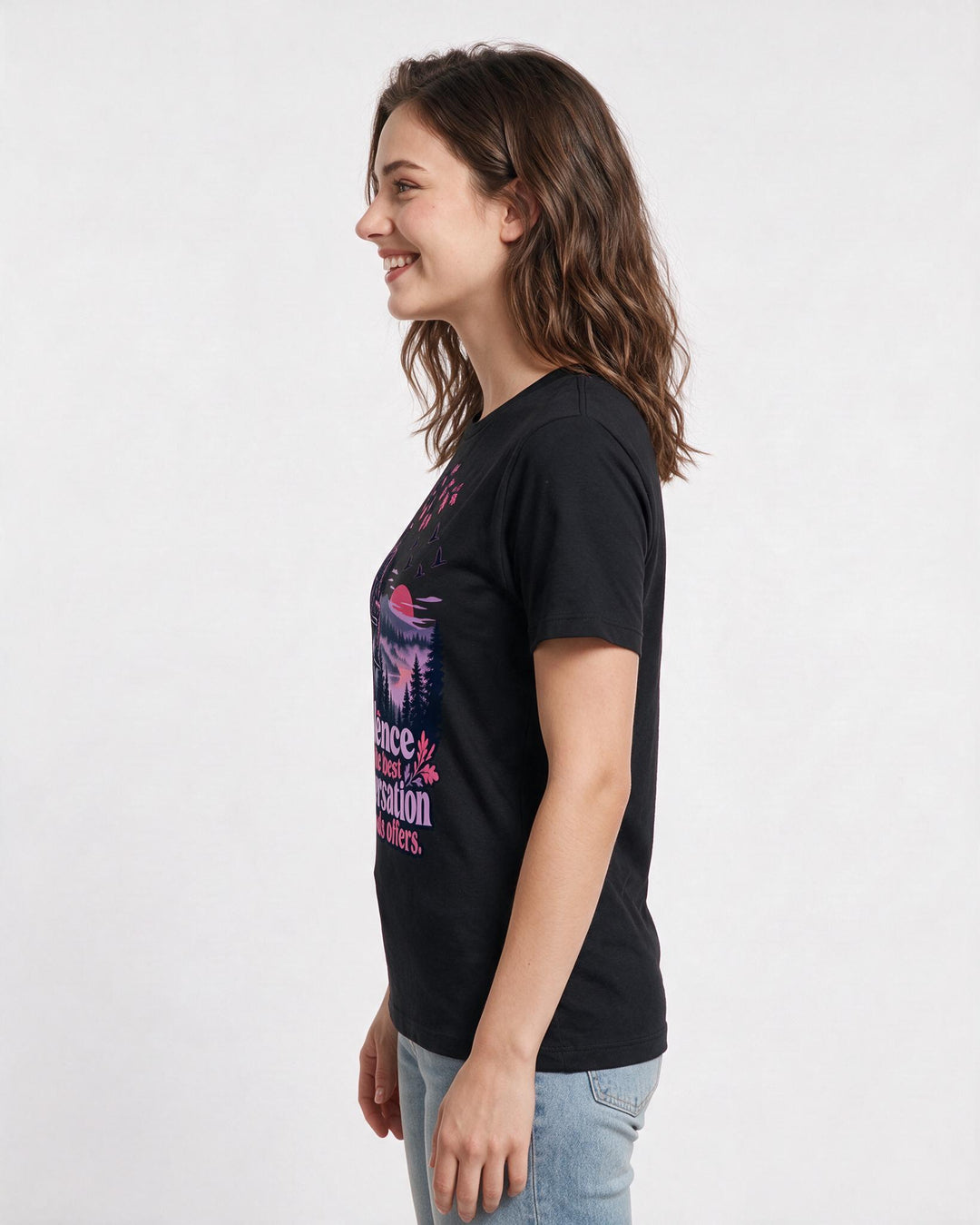 Hunting Black T-Shirt for Women – Everyday Expression Graphic Tee product image 2