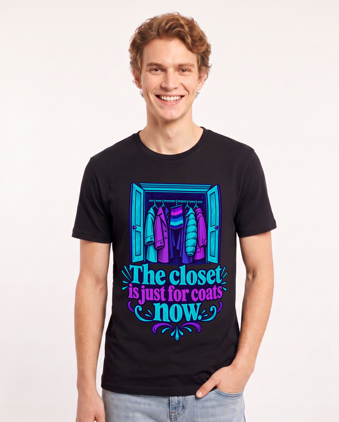 Pride Black T-Shirt for Men – Everyday Expression Graphic Tee product image 3
