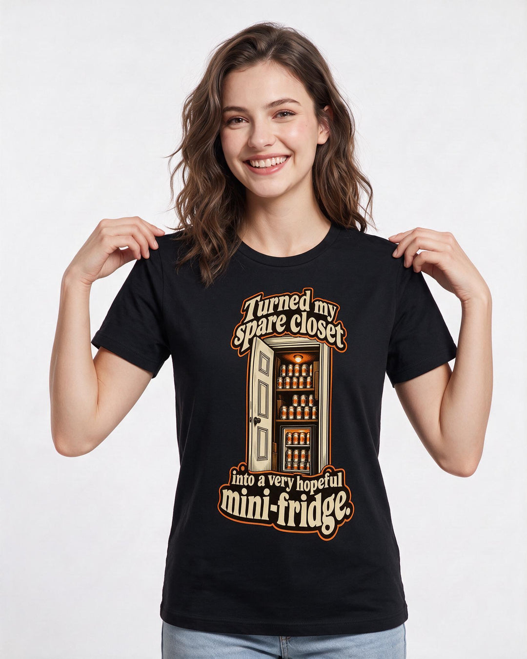 Beer Black T-Shirt for Women – Everyday Expression Graphic Tee product image 1