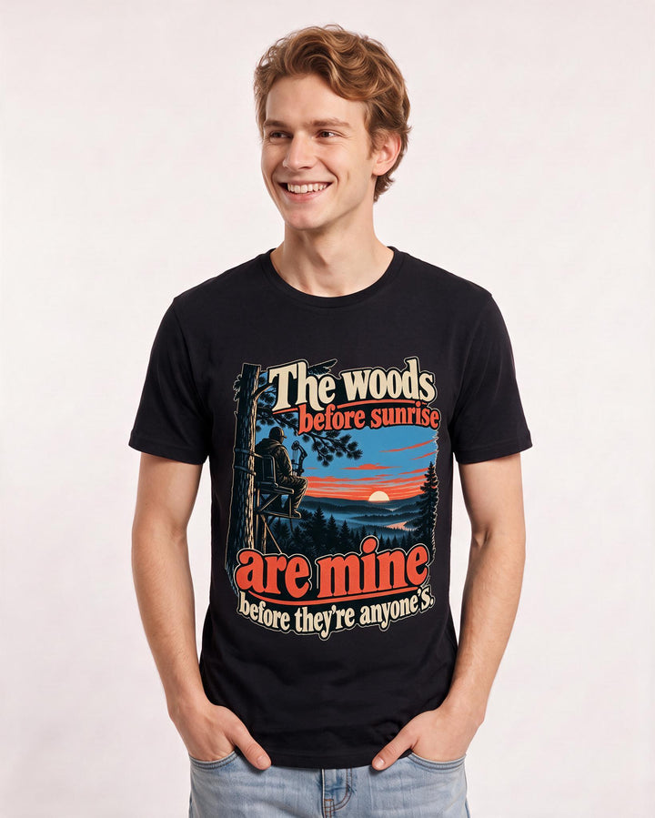 Hunting Black T-Shirt for Men – Everyday Expression Graphic Tee product image 1