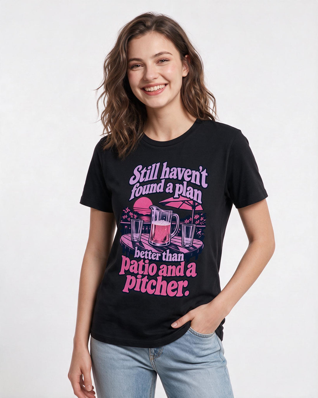 Beer Black T-Shirt for Women – Everyday Expression Graphic Tee product image 1
