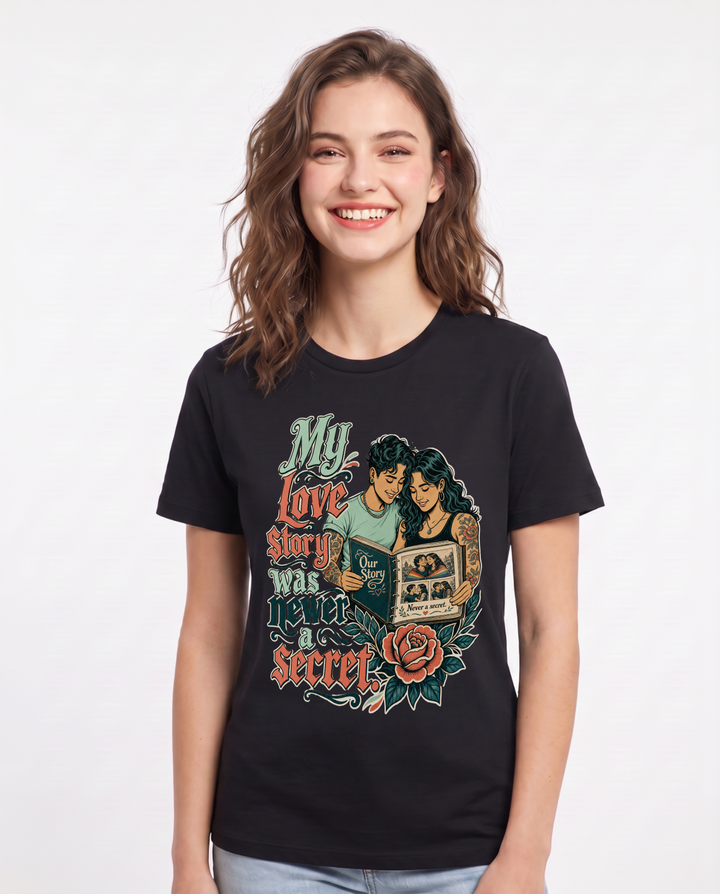 Pride Black T-Shirt for Women – Everyday Expression Graphic Tee product image 3