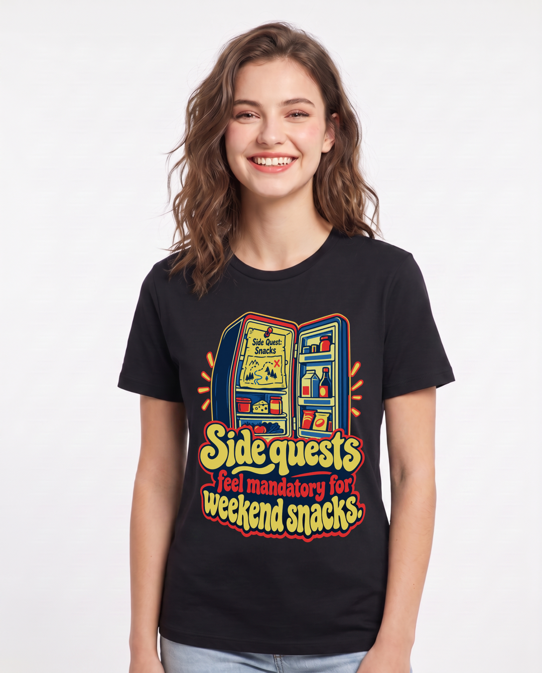 Gaming Black T-Shirt for Women – Game Night Graphic Tee product image 3