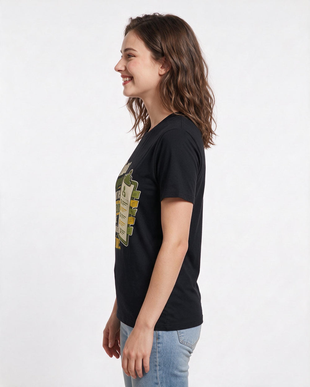 Nurse Black T-Shirt for Women – Nursing Life Graphic Tee product image 2
