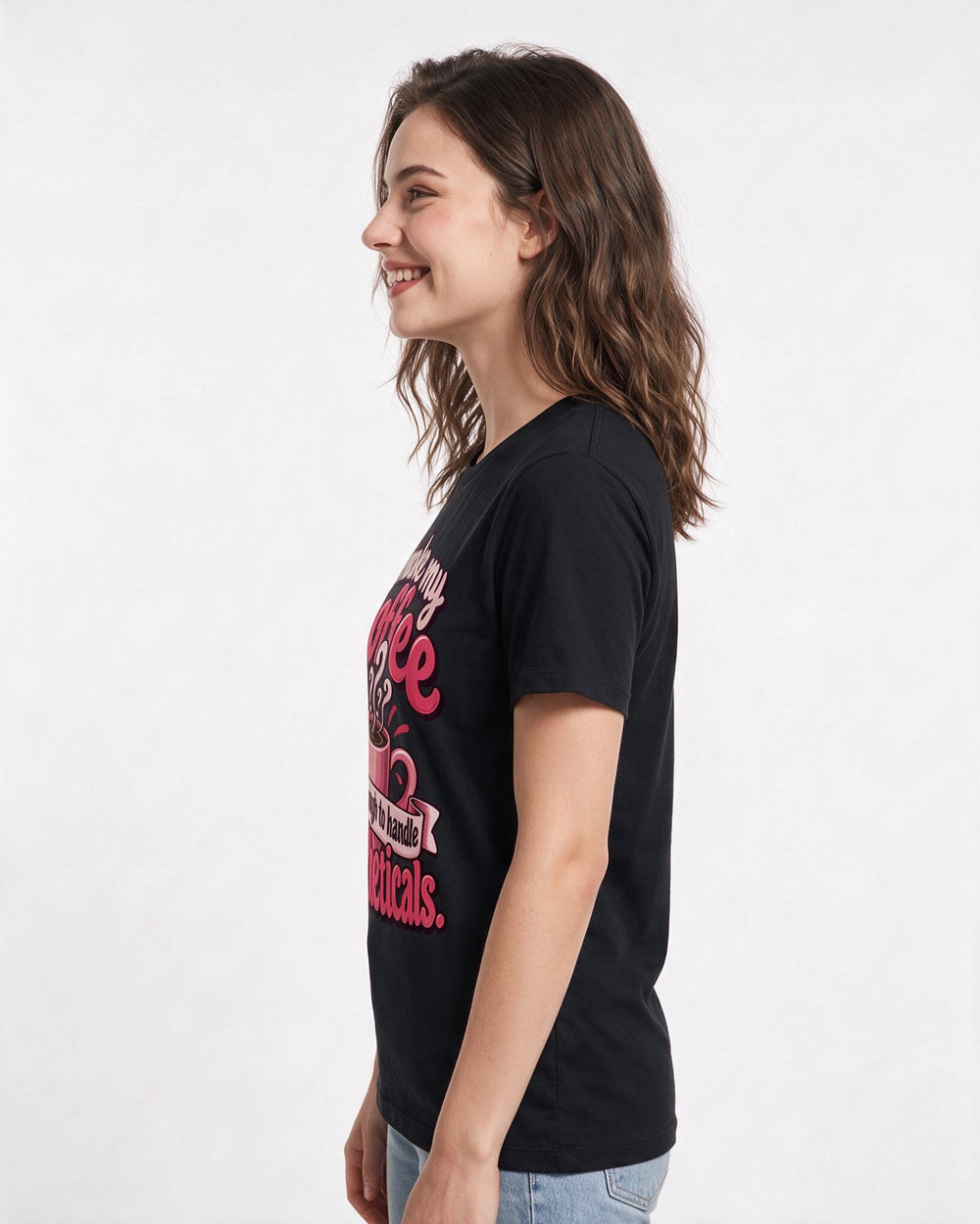 Teacher Black T-Shirt for Women – Everyday Expression Graphic Tee product image 2