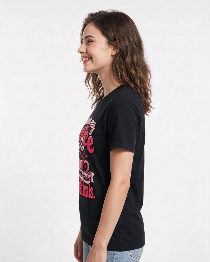Teacher Black T-Shirt for Women – Everyday Expression Graphic Tee product image 2