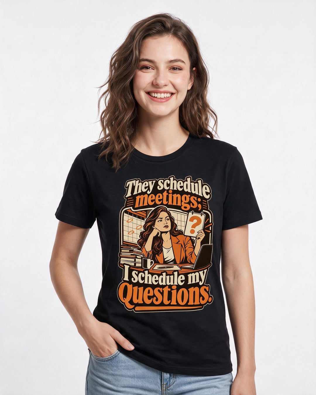 Political Statement Black T-Shirt for Women – Everyday Expression Graphic Tee product image 1
