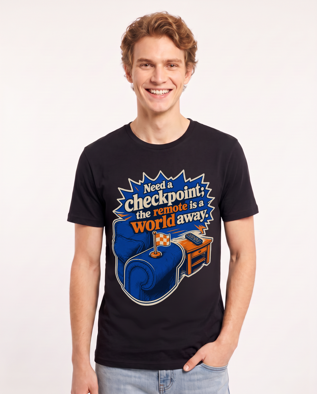 Gaming Black T-Shirt for Men – Game Night Graphic Tee product image 3