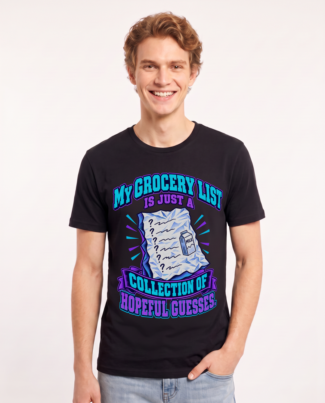 Meme Black T-Shirt for Men – Everyday Expression Graphic Tee product image 3