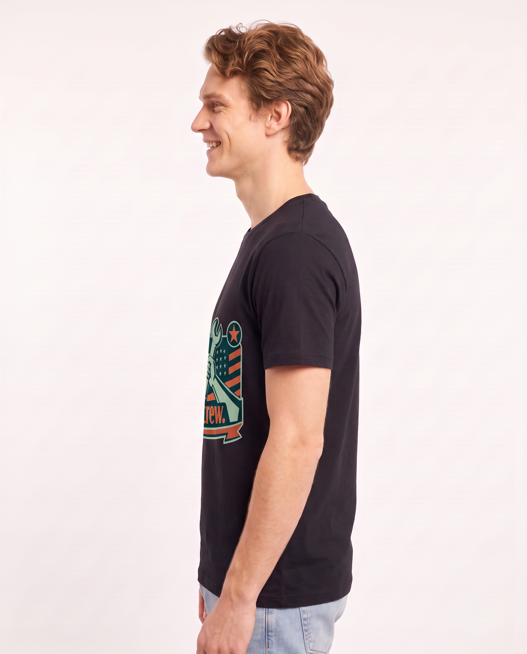 Graphic Men's Black T-Shirt - We don't just inherit this place; we are product image 2