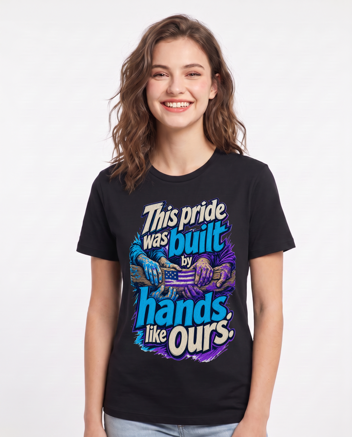 Patriotic Black T-Shirt for Women – Everyday Expression Graphic Tee product image 3