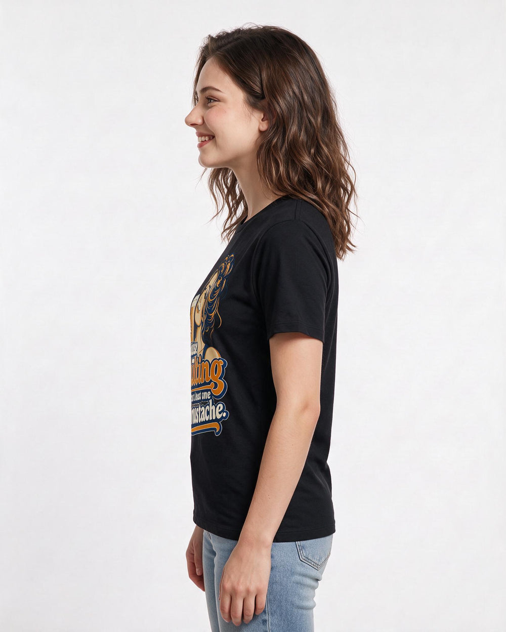 Beer Black T-Shirt for Women – Everyday Expression Graphic Tee product image 2