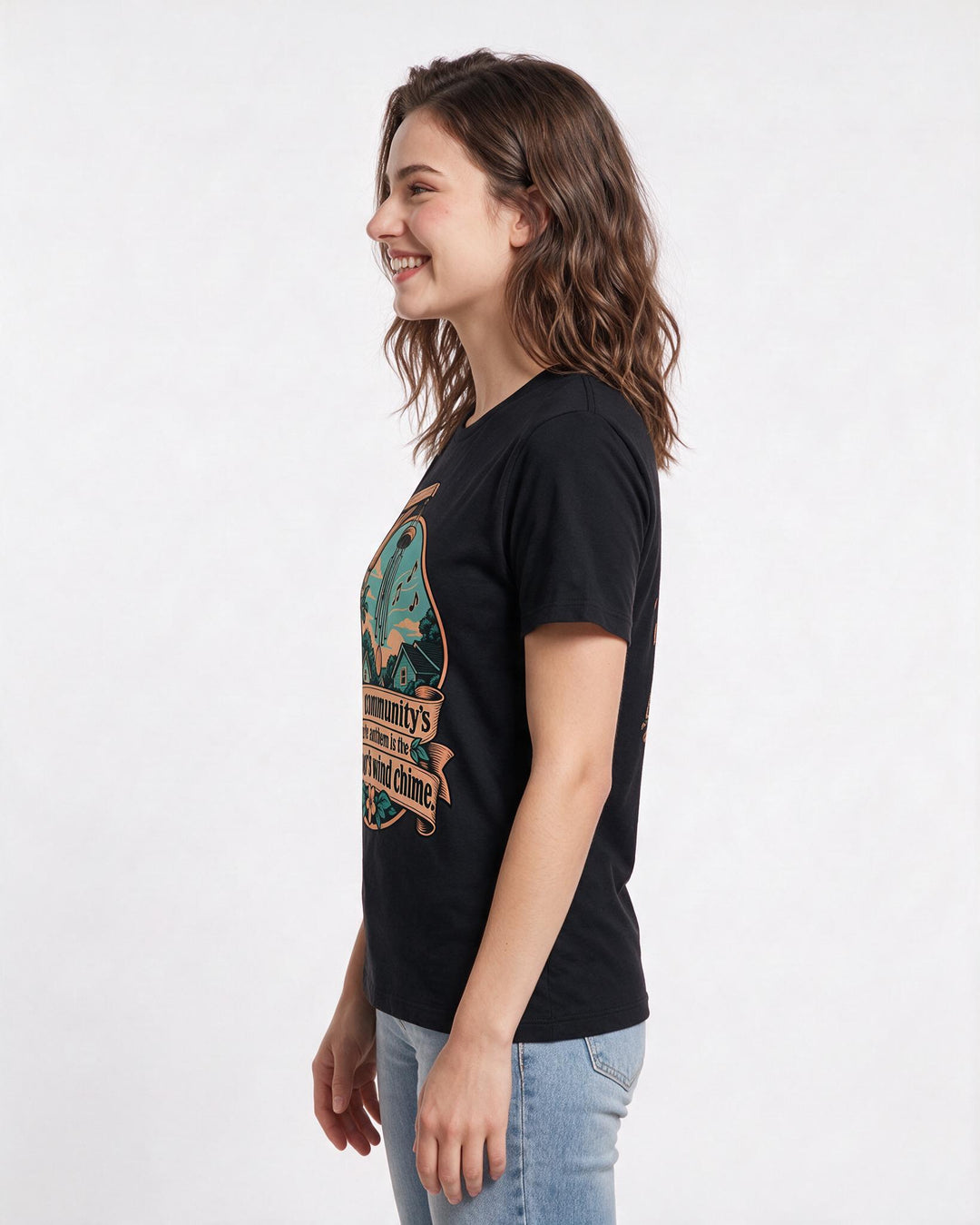 Patriotic Black T-Shirt for Women – Everyday Expression Graphic Tee product image 2